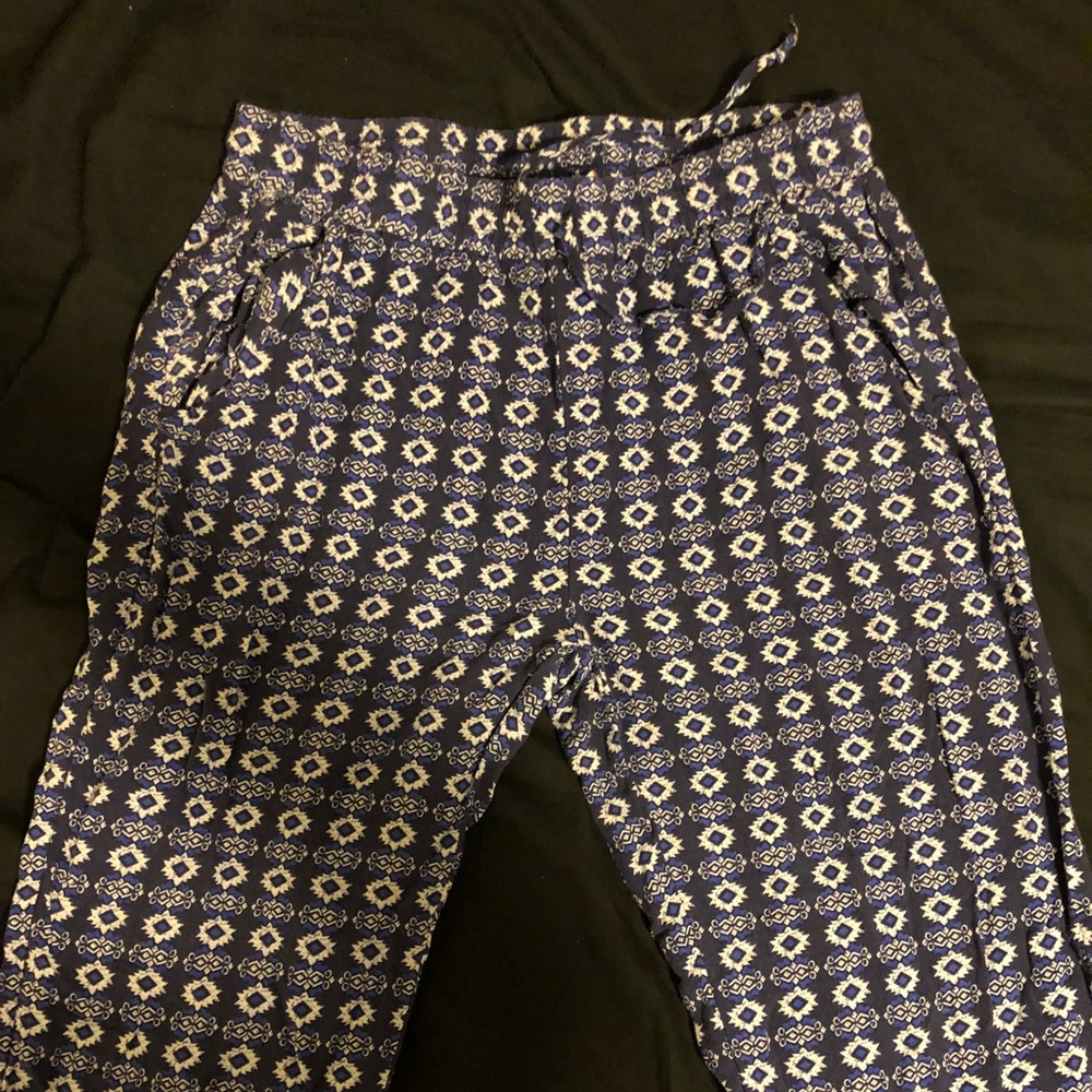 Patterned Joggers/parachute pants/flowy pants